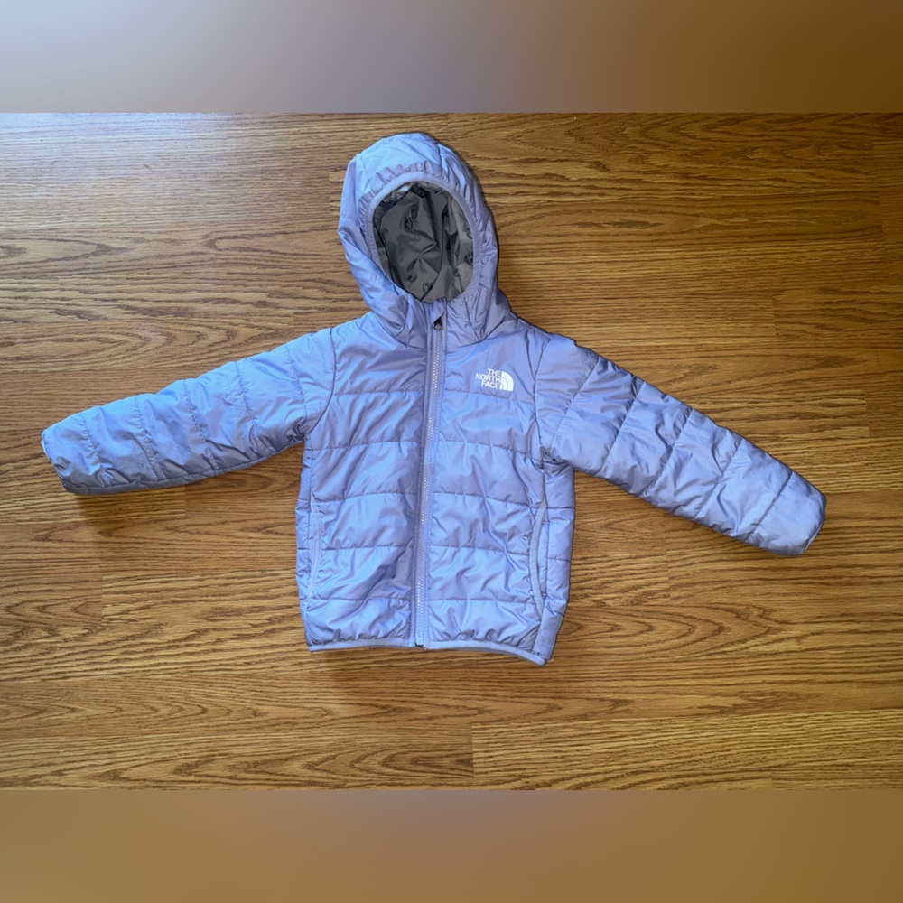 North Face Reversible Toddler Coat 4T - Purple